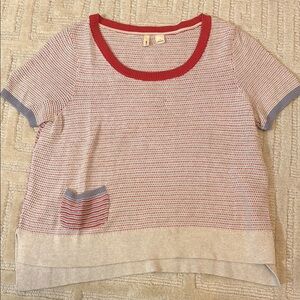 Moth Red and Blue Short Sleeve Tee